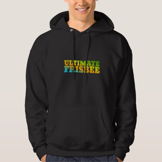 Ultimate Frisbee mit Naturfarben Hoodie (Vorderseite)