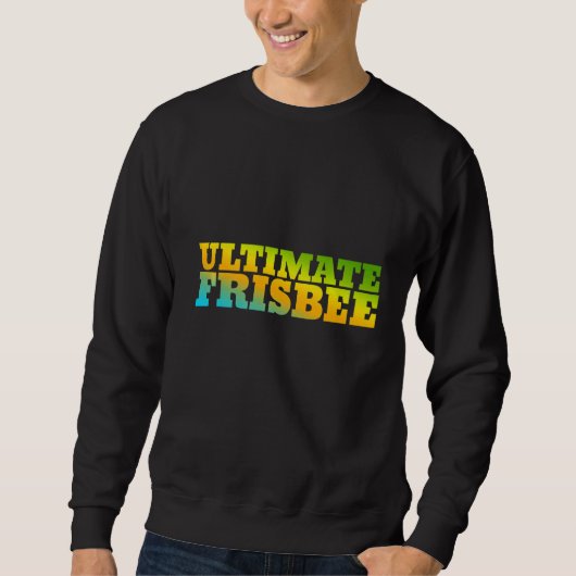 Ultimate Frisbee mit Naturfarben Sweatshirt (Vorderseite)