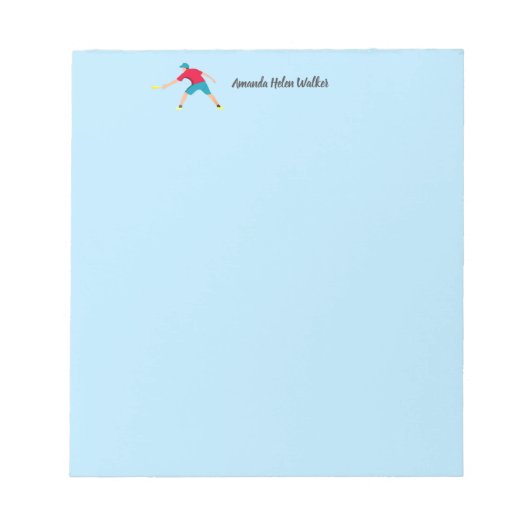 Ultimate Frisbee Notizblock (Vorderseite)