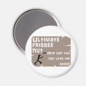 Ultimate Frisbee Nut Magnet (Vorderseite/Rückseite)