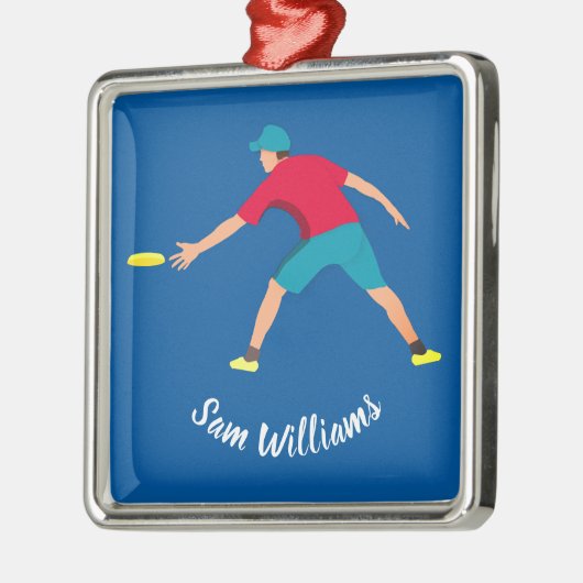 Ultimate Frisbee Ornament Aus Metall (Links)