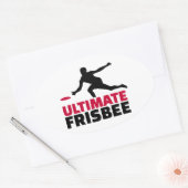 Ultimate Frisbee Ovaler Aufkleber (Umschlag)