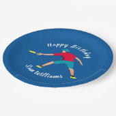 Ultimate Frisbee Pappteller (Schrägansicht)