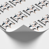 Ultimate-Frisbee-Pass-Catch-Score-Frisbee-Party Geschenkpapier (Ecke)