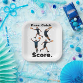 Ultimate-Frisbee-Pass-Catch-Score-Frisbee-Party Pappteller (Party)