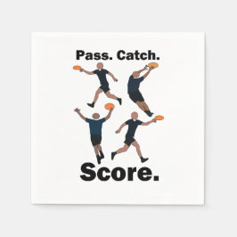 Ultimate-Frisbee-Pass-Catch-Score-Frisbee-Party Serviette