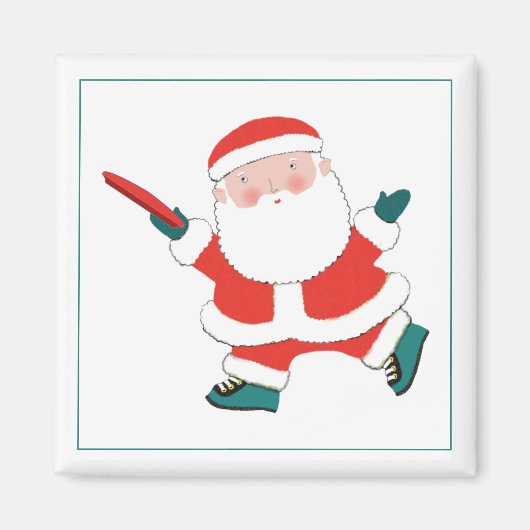 Ultimate Frisbee Player Kleine Geschenk Magnet (Vorne)