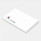 Ultimate Frisbee Post-it Klebezettel (angewinkelt)