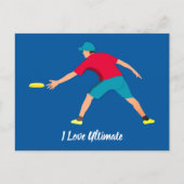 Ultimate Frisbee Postkarte (Vorderseite)