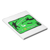 Ultimate Frisbee Rain oder Shine Notizblock (angewinkelt)