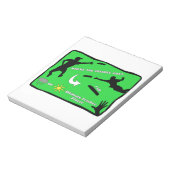 Ultimate Frisbee Rain oder Shine Notizblock (Rotiert)