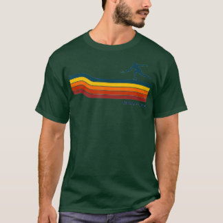 Ultimate Frisbee Retro Color Lines T-Shirt