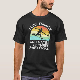 Ultimate Frisbee Retro Player Men Fliegen Di Di T-Shirt