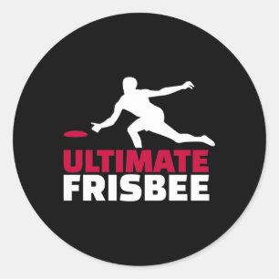 Ultimate Frisbee Runder Aufkleber