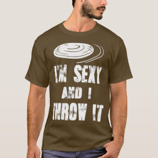 Ultimate Frisbee sagt Ich bin y und ich werfe es T-Shirt