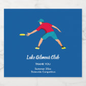 Ultimate Frisbee Schaumweinetikett (Einzelnes Label)