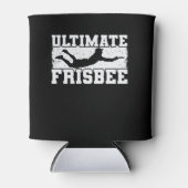 Ultimate Frisbee spielen Sport am Strand Dosenkühler (Vorderseite)