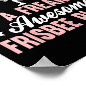 Ultimate-Frisbee-Spieler Disc Golf Oma Poster (Ecke)