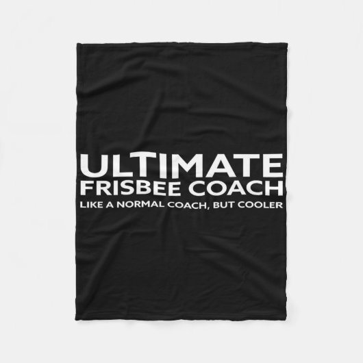 Ultimate-Frisbee-Spieler-Trainer-Disc-Golf Männer Fleecedecke (Vorderseite)