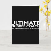 Ultimate-Frisbee-Spieler-Trainer-Disc-Golf-Männer- Karte (Gelbe Blume)