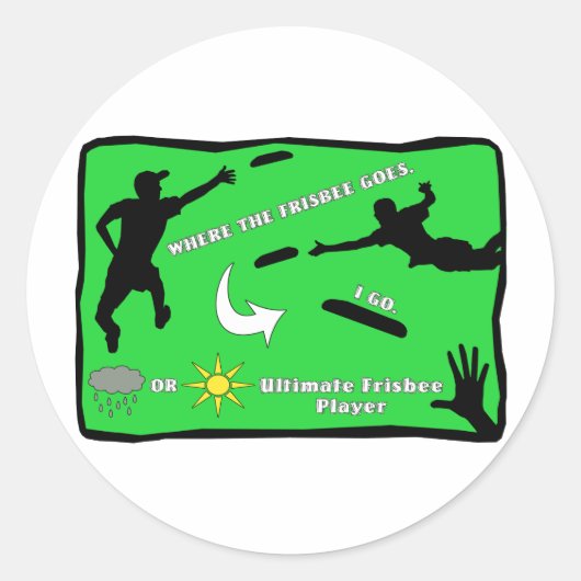 Ultimate Frisbee Stickers (Vorderseite)