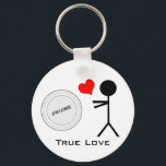 Ultimate Frisbee True Love Schlüsselanhänger<br><div class="desc">Eine tolle Möglichkeit,  Ihre Liebe für den Sport zu zeigen!</div>