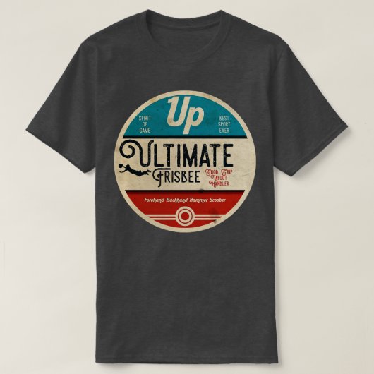 Ultimate Frisbee Vintag T-Shirt (Design vorne)