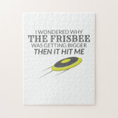 Ultimate Frisbee Warum der Frisbee größer wird Puzzle (Vertikal)