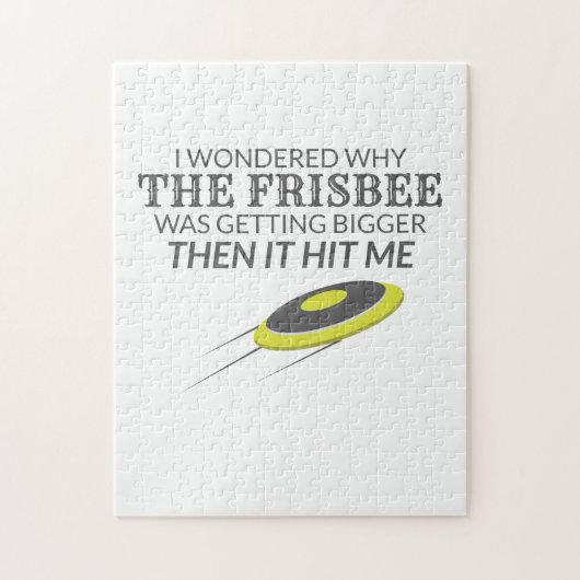 Ultimate Frisbee Warum der Frisbee größer wird Puzzle (Vertikal)