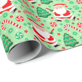 Ultimate Frisbee Weihnachtsgeschenk Wrapping Paper Geschenkpapier (Rolleneckpunkt)