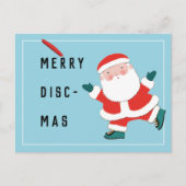 Ultimate Frisbee Weihnachtskarten Postkarte (Vorderseite)
