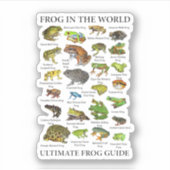 Ultimate Frog Guide Funny Frog Lover Frog Eigentüm Aufkleber (Vorderseite)