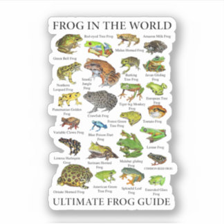 Ultimate Frog Guide Funny Frog Lover Frog Eigentüm Aufkleber