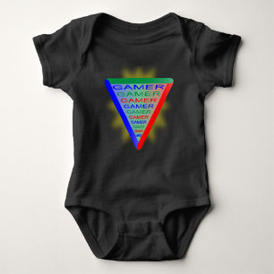 Ultimate Gamer 3 Gaming System Colors RGB Baby Strampler