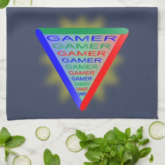 Ultimate Gamer 3 Gaming System Colors RGB Geschirrtuch (Gefaltet)