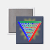 Ultimate Gamer 3 Gaming System Colors RGB Magnet (Vorderseite/Rückseite)