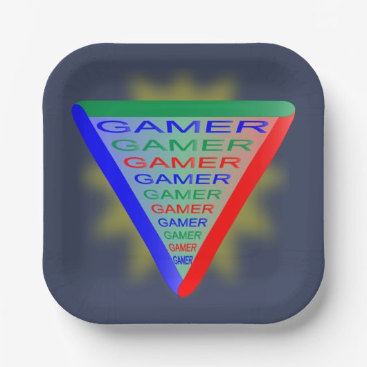 Ultimate Gamer 3 Gaming System Colors RGB Pappteller (Vorderseite)