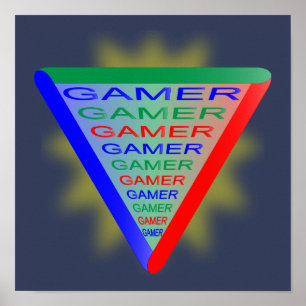 Ultimate Gamer 3 Gaming System Colors RGB Poster