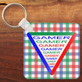 Ultimate Gamer 3 Gaming System Colors RGB Schlüsselanhänger (Vorderseite)