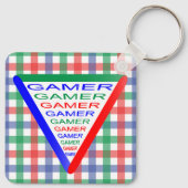 Ultimate Gamer 3 Gaming System Colors RGB Schlüsselanhänger (Rückseite)