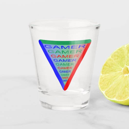 Ultimate Gamer 3 Gaming System Colors RGB Schnapsglas (Vorderseite)