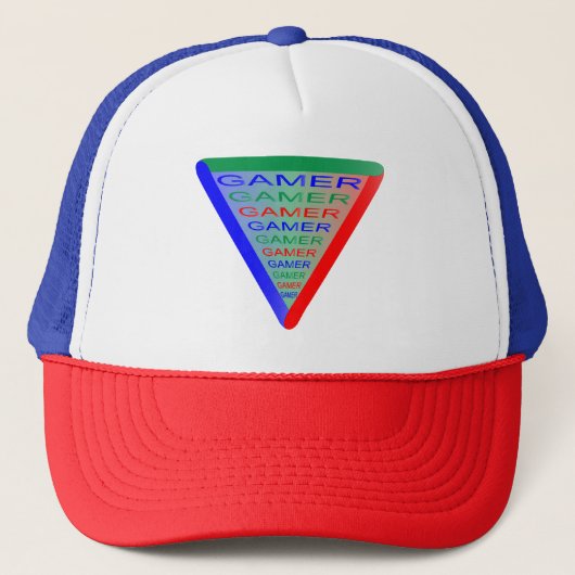 Ultimate Gamer 3 Gaming System Colors RGB Truckerkappe (Vorderseite)