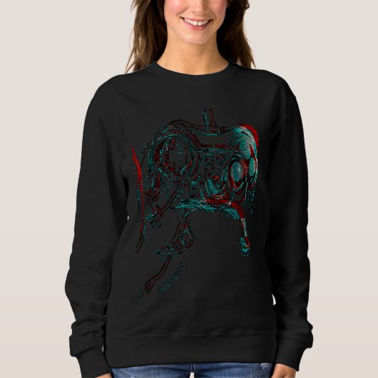 Ultimate Gaming Gamer futuristic Sweatshirt (Vorderseite)