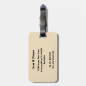 Ultimate Gepäckanhänger (Rückseite vertikal)