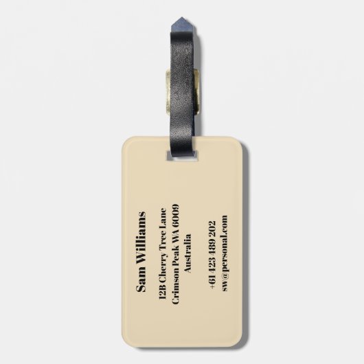 Ultimate Gepäckanhänger (Rückseite vertikal)