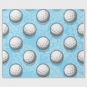 Ultimate Golf Party Blue Geschenkpapier (Flach)