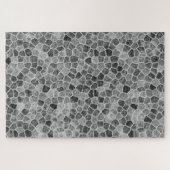 Ultimate Gray Cobbled Patchwork Terrazo Muster Puzzle (Horizontal)