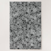 Ultimate Gray Cobbled Patchwork Terrazo Muster Puzzle (Vertikal)