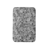 Ultimate Gray Cobbled Patchwork Terrazo Pattern Badematte (Vorderseite Vertikal)