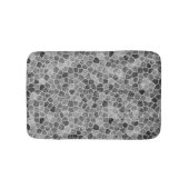 Ultimate Gray Cobbled Patchwork Terrazo Pattern Badematte (Vorderseite)